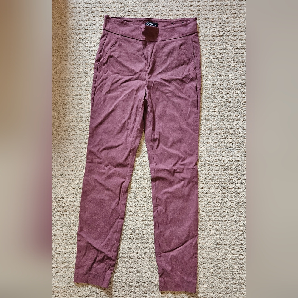 RW&CO Ankle Length Legging / Jegging pants in redish muted pink